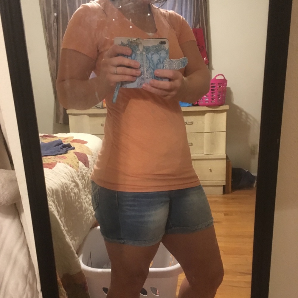 Ambiance maternity shirt- peach